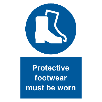 Protective Footwear Must Be Worn 200x300mm