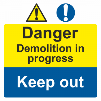 Demolition keep out 600x600mm