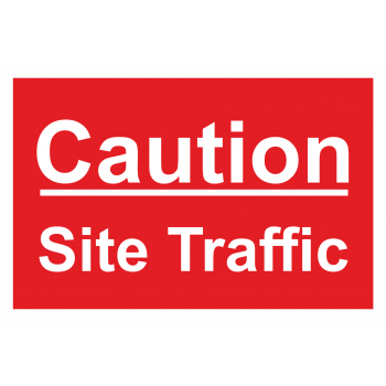 Caution Site traffic 600x400mm