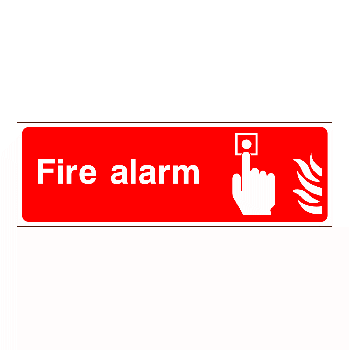 Fire Alarm 300x100mm
