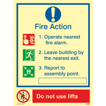 Fire Action N1 Lifts Photoluminescent